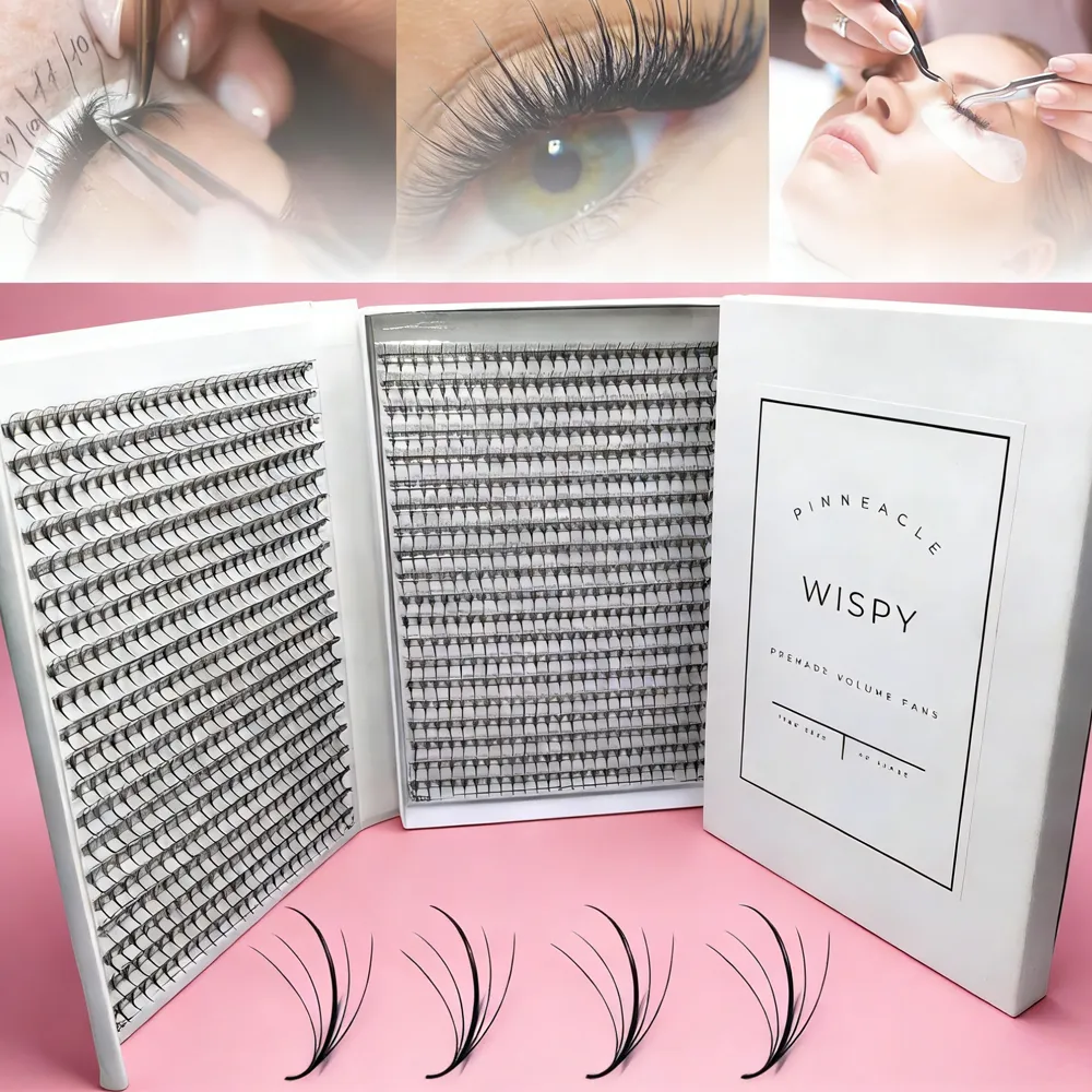Effortless Wispy Premade fans Lashes – Soft Volume, Naturally Defined 0.05 12 rows